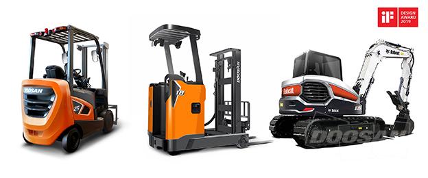 Doosan Forklift Trucks, Excavator Honored with Germany’s iF Design Awards